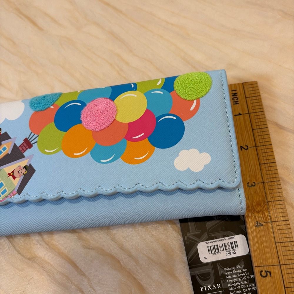 Loungefly PIXAR Blue Up Themed Tri Fold Wallet NWT - Picture 3 of 8